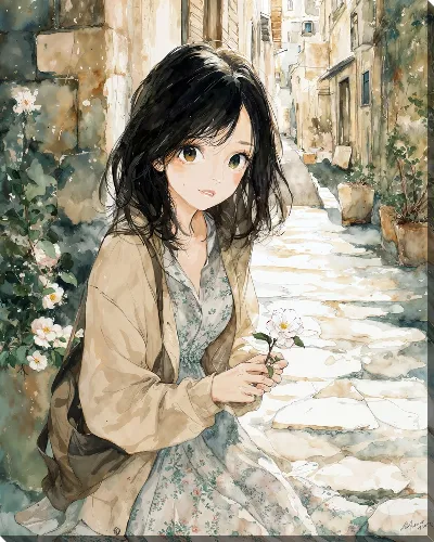 Постер Аниме девушка №36