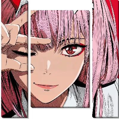 Модульная картина Аниме девушка №42