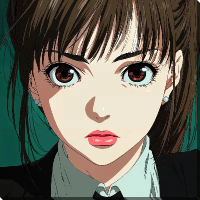 Картина маслом Аниме девушка №43