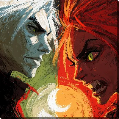 Картина маслом Аниме №12