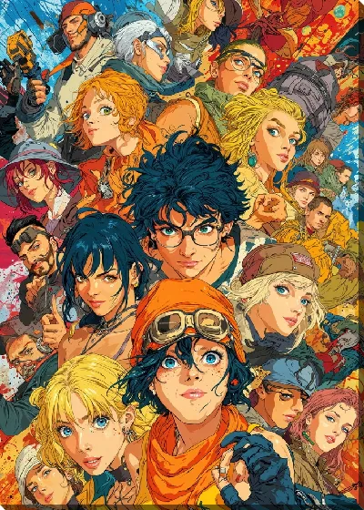 Картина маслом Аниме №15