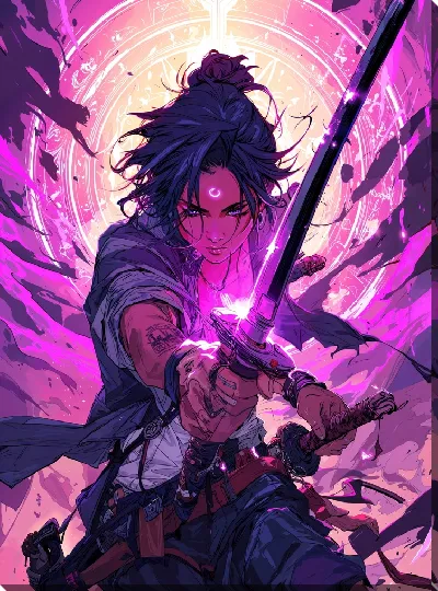 Картина маслом Аниме №17