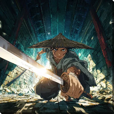 Картина маслом Аниме №19