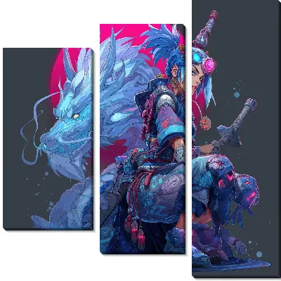 Модульная картина Аниме №20