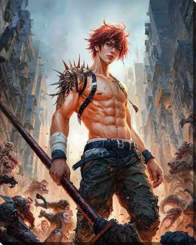 Картина маслом Аниме №28