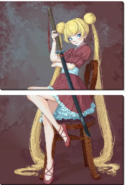 Модульная картина Аниме №32