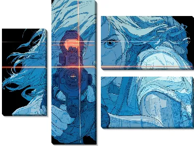 Модульная картина Аниме №34