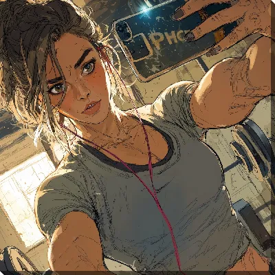 Картина маслом Аниме №49