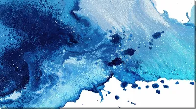 Картина маслом Сине белое №2