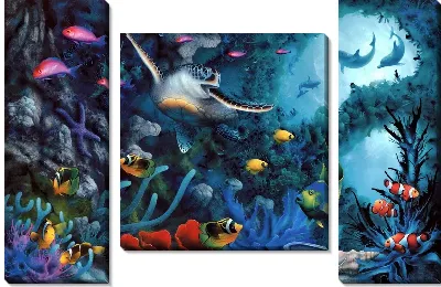 Модульная картина Подводный мир (Underwater) №3