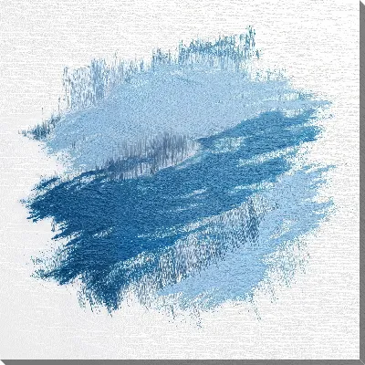 Картина маслом Сине белое №17