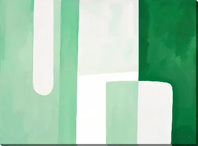 Постер Зеленая абстракция №12