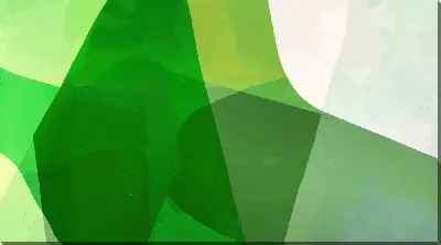 Картина маслом Зеленая абстракция №15