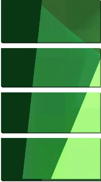 Модульная картина Зеленая абстракция №22