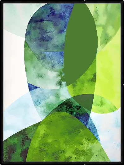 Картина Зеленая абстракция №27