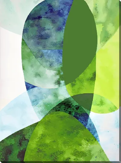 Постер Зеленая абстракция №27