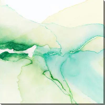 Картина маслом Зеленая абстракция №57