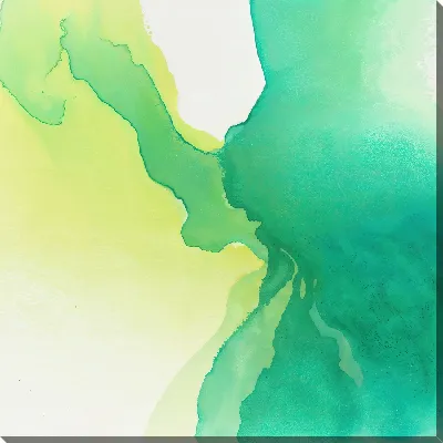 Картина маслом Зеленая абстракция №59