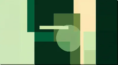 Постер Зеленая абстракция №77