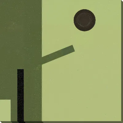 Картина маслом Зеленая абстракция №92