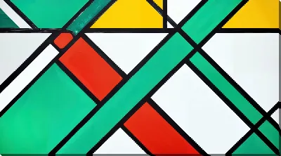 Картина маслом Зеленая абстракция №101