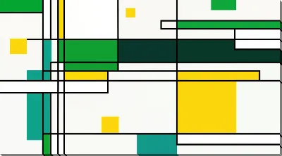 Картина маслом Зеленая абстракция №102