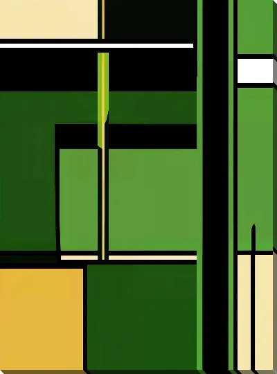 Постер Зеленая абстракция №112