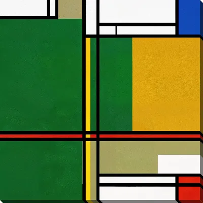 Картина маслом Зеленая абстракция №122