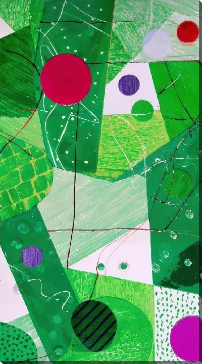 Постер Зеленая абстракция №140