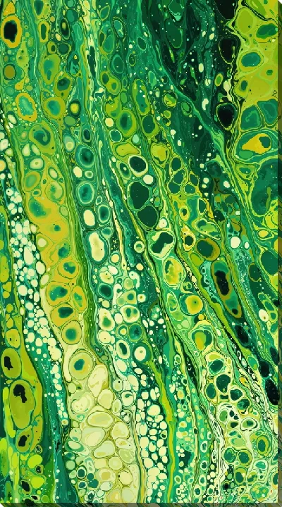 Постер Зеленая абстракция №148