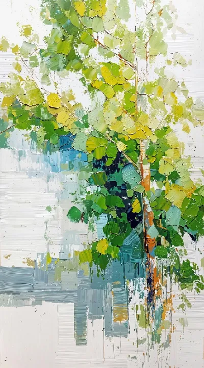 Плакат Зеленая абстракция №159