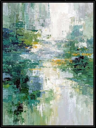 Картина Зеленая абстракция №172