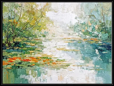 Картина Зеленая абстракция №173