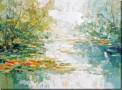 Постер Зеленая абстракция №173