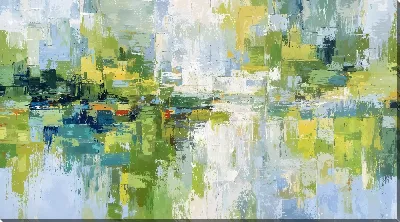 Постер Зеленая абстракция №176