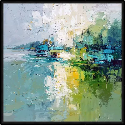 Картина Зеленая абстракция №191