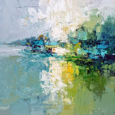 Плакат Зеленая абстракция №191