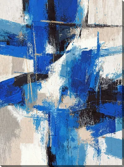 Картина маслом Синяя абстракция №23