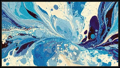 Картина Синяя абстракция №56