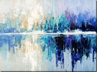 Картина маслом Абстракция синего №20