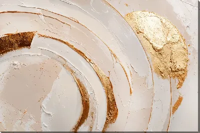 Картина маслом Крупный мазок золота