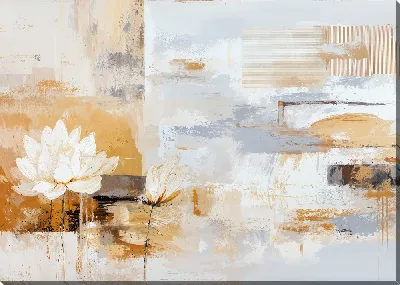 Картина маслом Отвлеченность лотоса