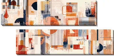 Модульная картина Отвлеченность №26