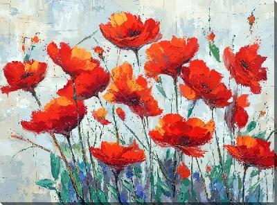 Картина маслом Цветочный бум №3