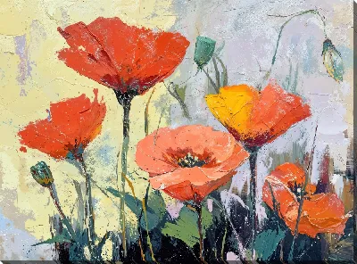 Картина маслом Цветочный бум №5