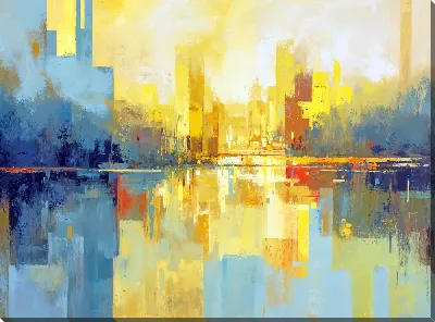 Картина маслом Абстракция пейзажа №301