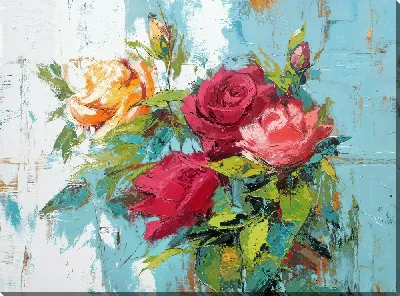 Картина маслом Цветочный бум №10