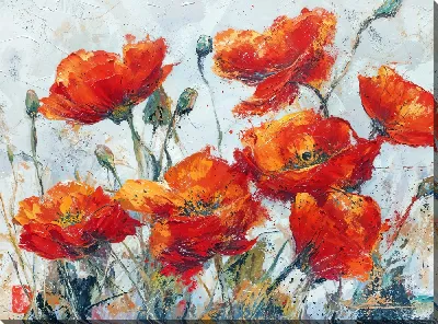 Картина маслом Цветочный бум №11