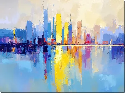 Картина маслом Абстракция пейзажа №303