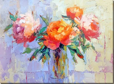 Картина маслом Цветочный бум №13